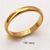 Aliança de compromisso 18K