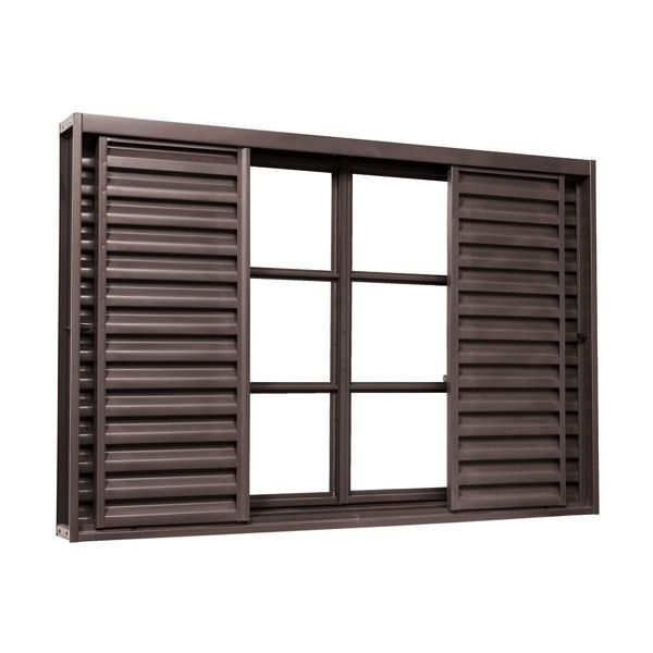 Veneziana Correr Aco Pintura Primer 6 Folhas S/Grade  Código do produto: 87130372
