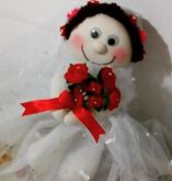 Boneca de pano noivinha
