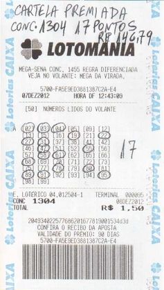 Planilha LOTOMANIA com 60 dezenas em 10 apostas 18, 19 ou 20 pontos 100%