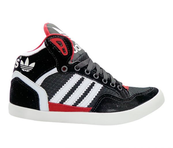 Tênis Adidas Extaball Cano Médio Preto e Vermelh