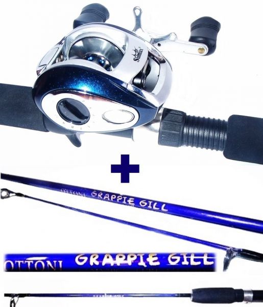 KIT CARRETILHA SUMAX TUNDRA 5 ROL. + VARA OTTONI 1,60M