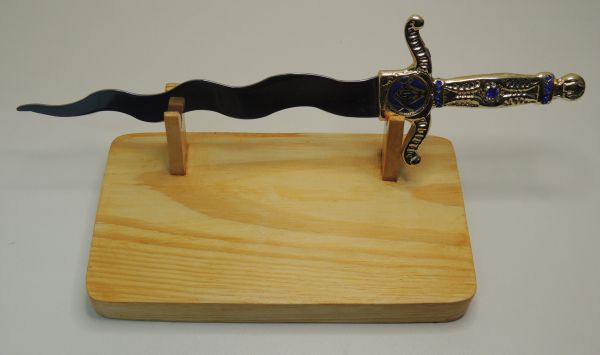 Mini Porta Espada com Mini Espada Flamígera
