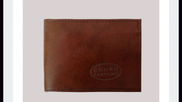 CARTEIRA MASCULINA MARROM LISA