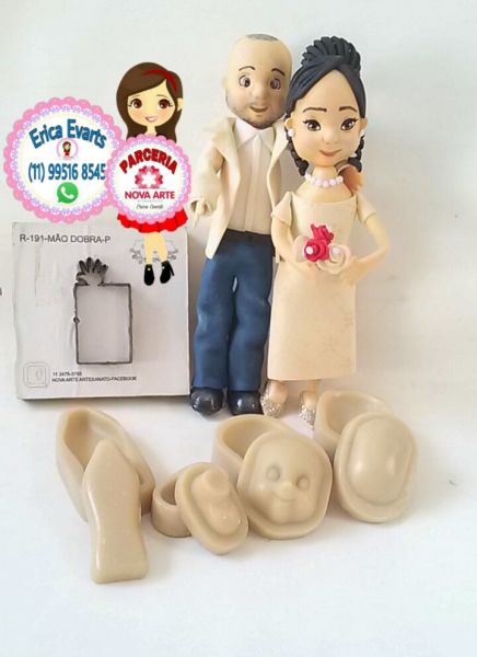 Kit boneca PP  (casal formal)