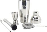 Kit Jogo Coqueteleira Inox 750ml Para Barman Drinks Profissional