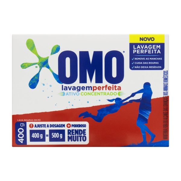 SABÃO EM PÓ OMO LAVAGEM PERFEITA 400GRS