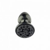 Plug Anal Cravejado Grafite 6,9X 2,9 Linha Slim Sexy Fantasy
