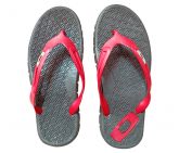 Chinelo Oakley Preto e Vermelho