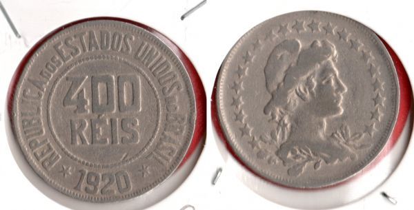 V110-2 - 400 Réis 1920 - Tiragem 1.521.000 - ÓTIMA