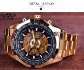 Relógio De Luxo Dourado Original Pulseira De Aço Elegante