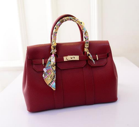 Bolsa Couro + Lenço Cod 10
