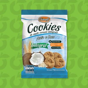 Cookies Integral Aveia e Coco 170 Gramas Biosoft