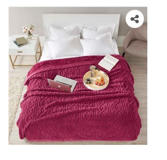 Cobertor Casal 180x220 Cervinia Ornare Bordo Corttex