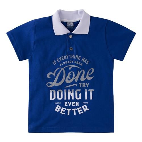 Camiseta Gola Polo Menino Estampada 7120
