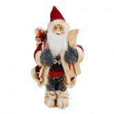 Papai noel 30 cm. com presentes vermelho