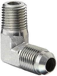 C6-18- Adap. Cot. 90º Macho NPT x Macho JIC