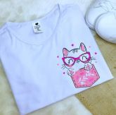 Tshirt  Estampa Gatinho