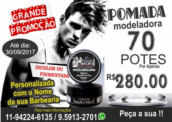 70 pomadas personalizadas