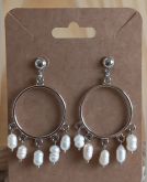 Brinco perola barroca