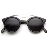 RETRO DAPPER CROSS BAR P3 ROUND AVIATOR SUNGLASSES 8700