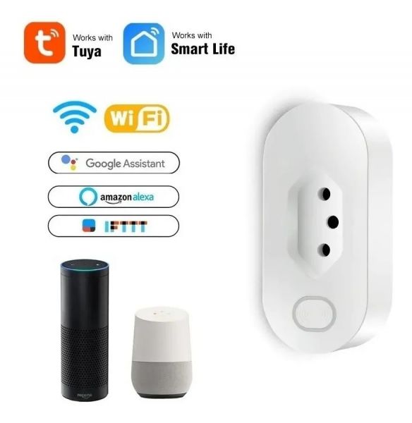 Tomada Inteligente Wifi Tomada 16a Brasil Br- RAVINI