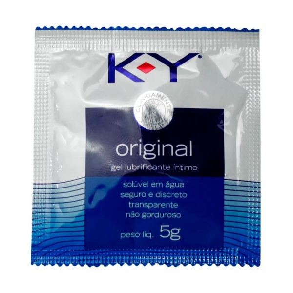 K-Y ORIGINAL SACHÊ LUBRIFICANTE ÍNTIMO EM GEL A BASE D’ ÁGUA 5G K-Y