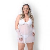 FANTASIA NOIVINHA PLUS SIZE PIMENTA KENTE