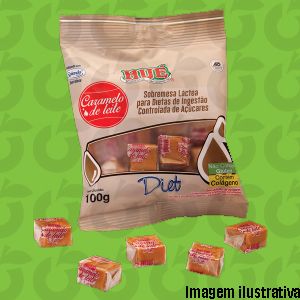 Caramelo de Leite Diet 100 Gramas Hué