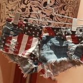Mulheres Tide Denim Shorts Clube Touro Puncher Calcinhas #01629980