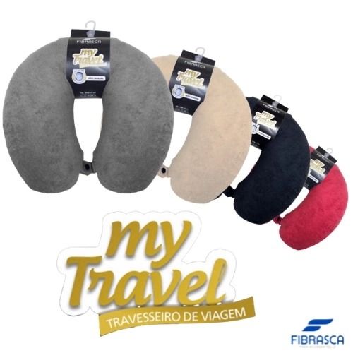 Travesseiro de Viagem My Travel Cores Sortidas Fibrasca