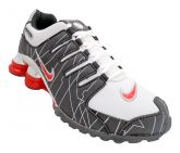 Tênis Nike Shox NZ Branco Preto e Vermelho cromado MOD:10443 [1º linha]