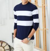 Camisa Masculina Casual Outono Inverno Manga Listrada Top