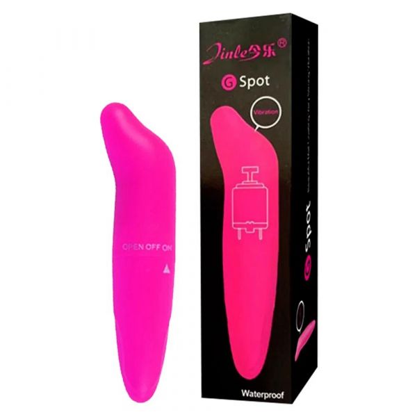 JINGLE GSPOT VIBRADOR PONTO G GOLFINHO COM PONTA CURVA 12CM 3R IMPORT