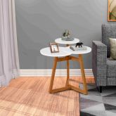 Mesa Lateral Classic 3 Tampos Branco.Nature Tebarrot