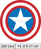 250 ADESIVOS / Redondos ou Retangular 14.,8 X 21 cm