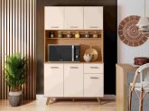 Kit Cozinha Livia 110 6P1G1N Freijo.Off White Poliman