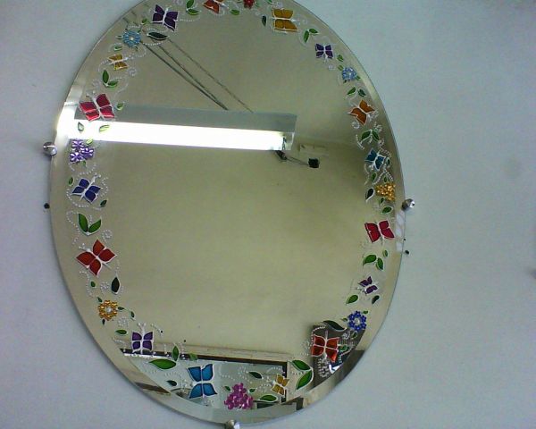 Espelho Borboleta Oval - FL 05