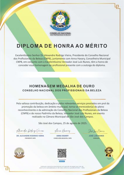 PREMIAÇÃO CNPB CÂMARA MUNICIPAL DE SÃO JOSÉ DOS CAMPOS