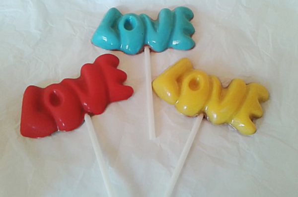 pirulito love de chocolate