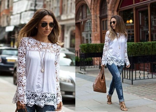 Blusa de manga Shirt -  32255119435