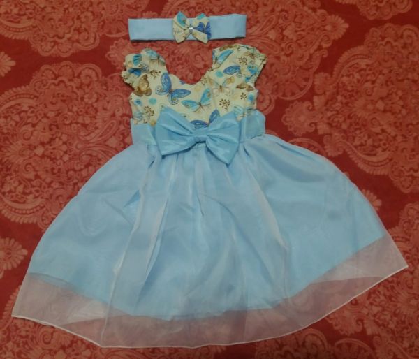 Vestido Azul ( Borboletas )