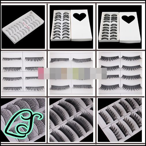 Kit 10 pares cílios postiços