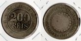 046-3 - 200 Réis 1893 - Tiragem 2.585.500 -