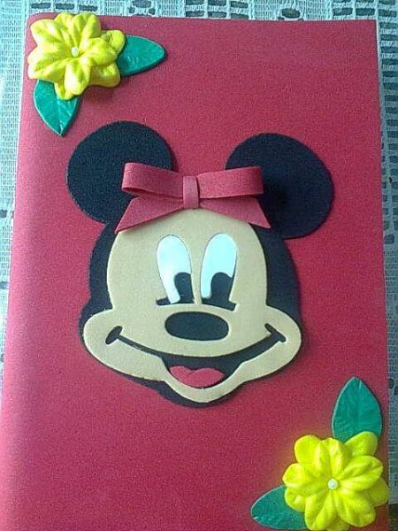 Caderno em E.V.A pequeno