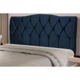 Cabec Solteiro Imperatriz 90 Veludo Azul 2302 Sr Cabec