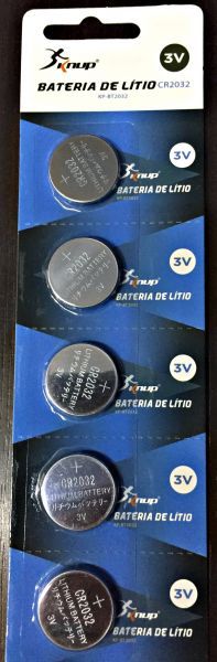 Bateria 2032 cartela com 5