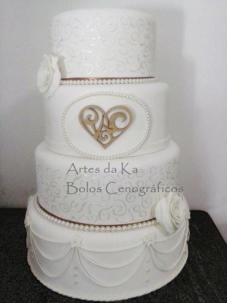 Bolo cenográfico Casamento