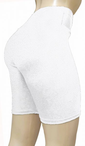 bermuda branca ( P-M-G ) crepe de malha, gramatura média