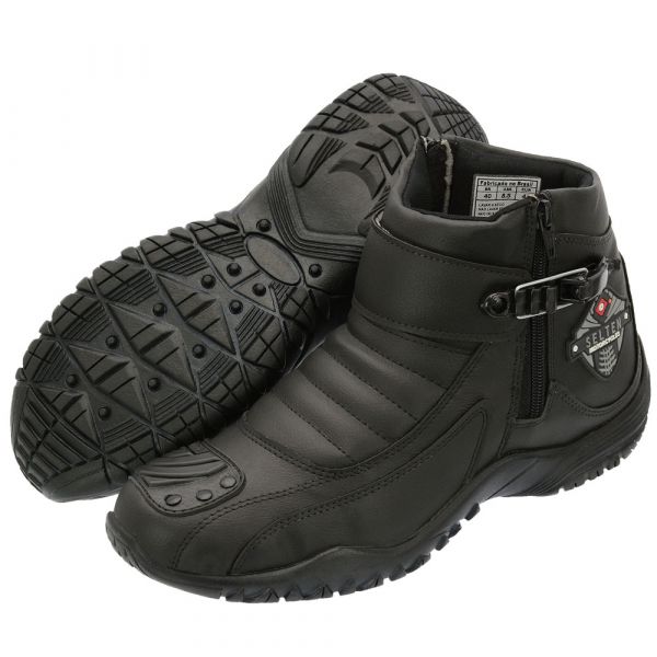 Bota Motorcycle Harley Selten 4801 Com Palmilha em Gel Anatômico e Solado Confort Borracha